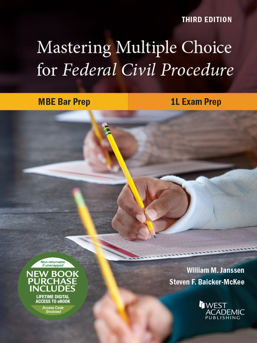 Title details for Mastering Multiple Choice for Federal Civil Procedure MBE Bar Prep and 1L Exam Prep by William M Janssen - Wait list